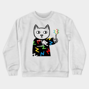 Disabled pride cat Crewneck Sweatshirt